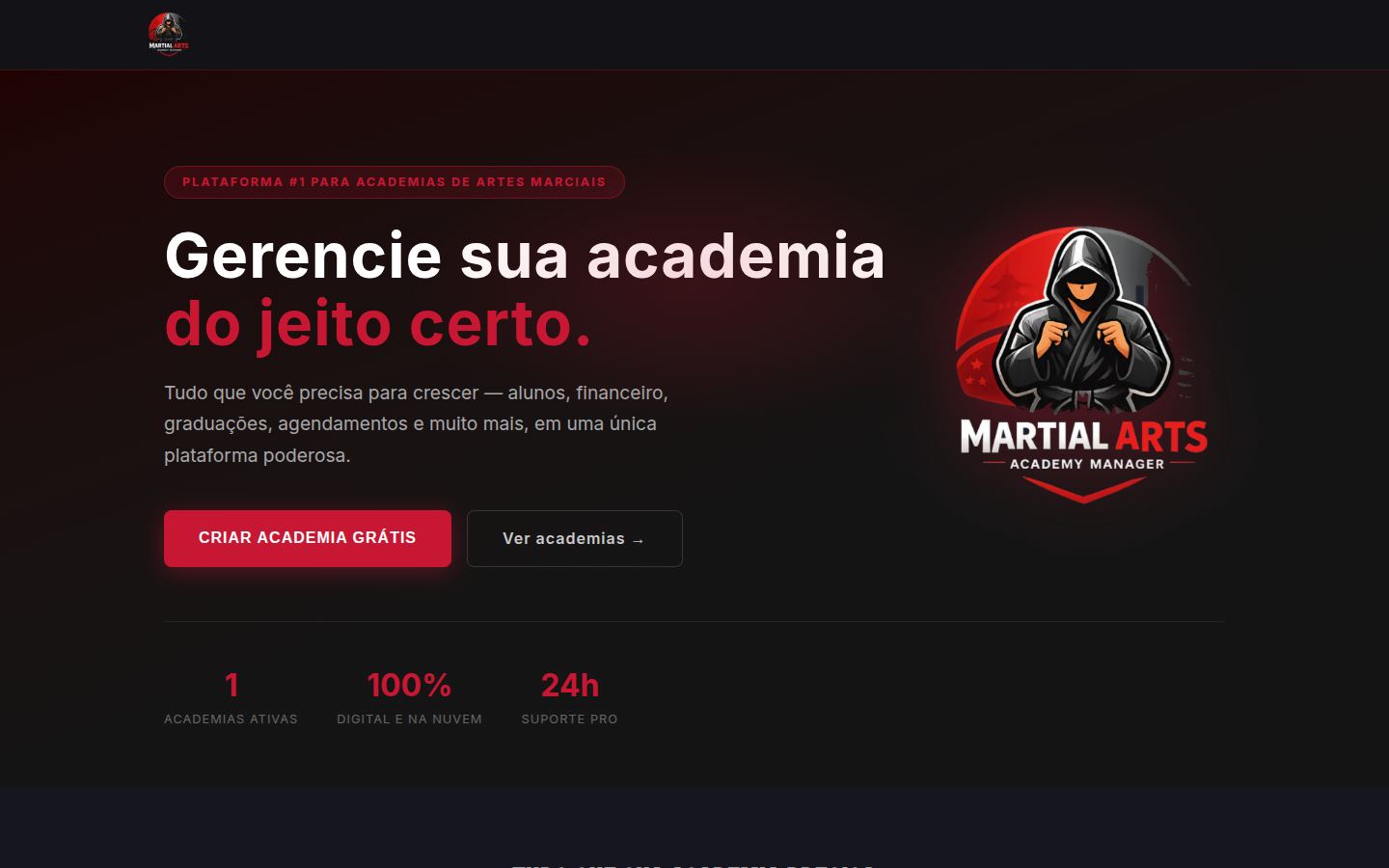 Sistema em tela de computador